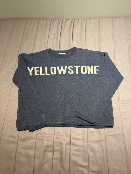 Sweaters - Yellowstone Navy Crewneck Sweater